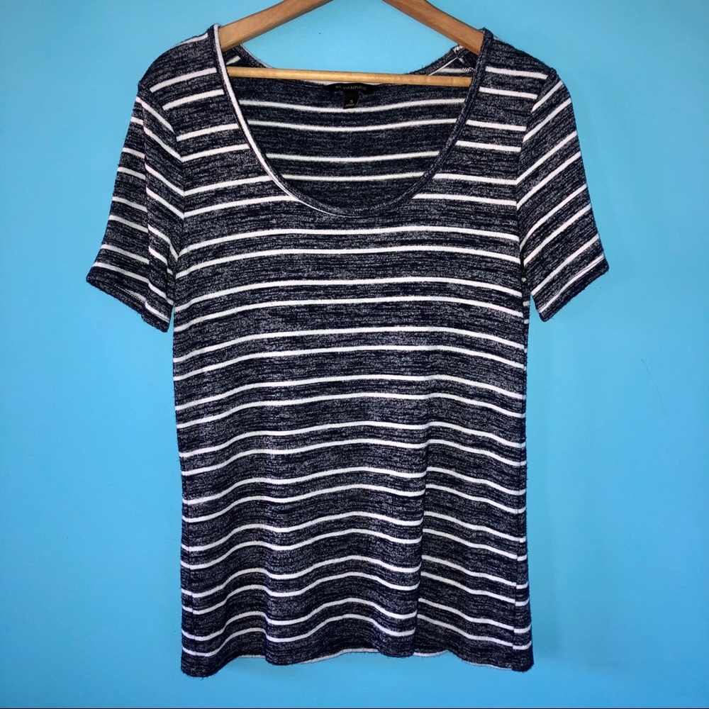 Banana Republic Navy Stripe Scoop Tee Lounge